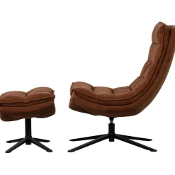 Fauteuils<WOOOD Fauteuil Kube Bruin