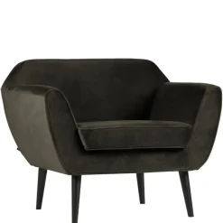 Fauteuils<WOOOD Fauteuil Rocco Donkergroen