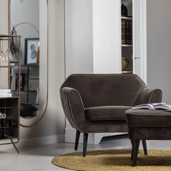 Fauteuils<WOOOD Fauteuil Rocco Donkergroen