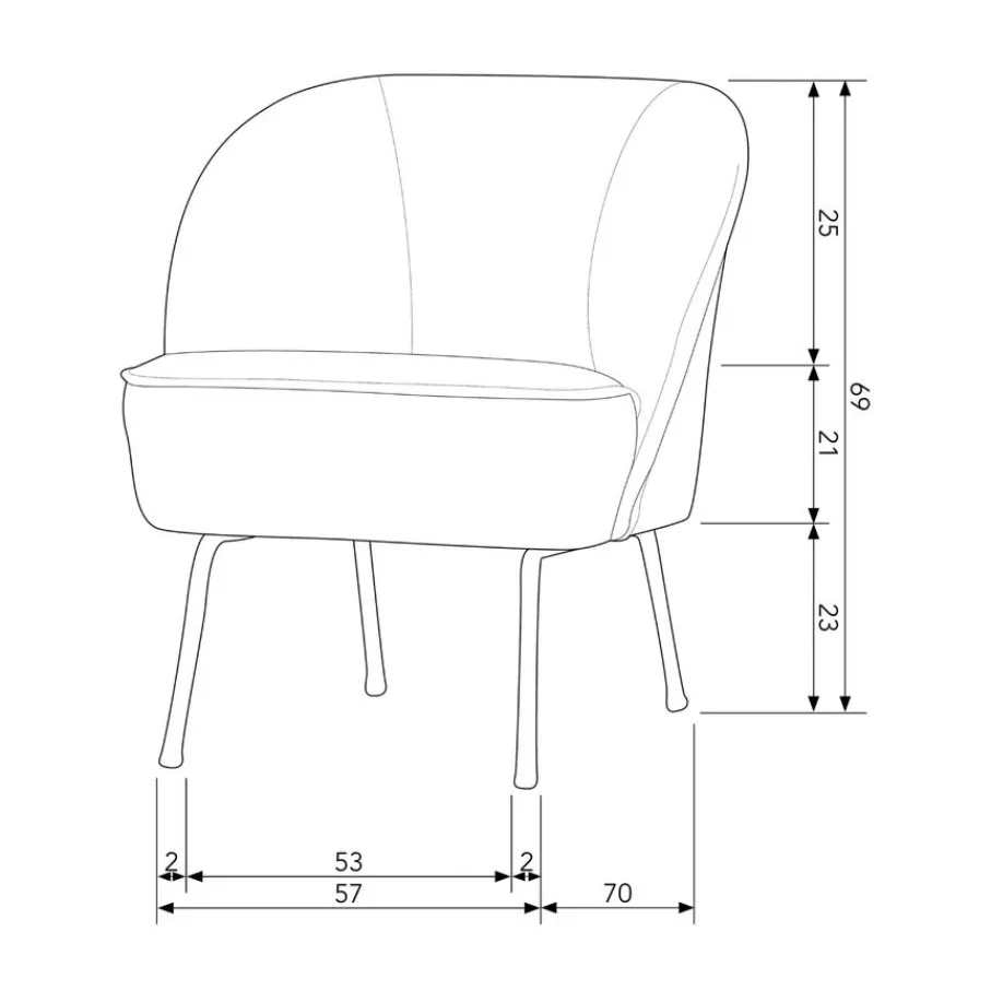 Fauteuils<WOOOD Fauteuil Vogue Beige