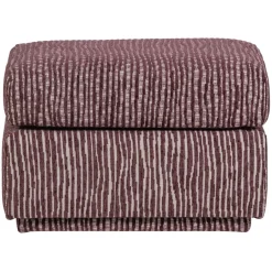 Voetenbanken|Fauteuils<WOOOD Hocker Lou Bordeauxrood - 60x50 cm