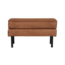 Voetenbanken|Fauteuils<WOOOD Hocker Rodeo Cognac - 84x54 cm