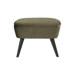 Voetenbanken|Fauteuils<WOOOD Hocker Sara Groen - 56x36 cm