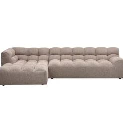 Hoekbanken<WOOOD Hoekbank Allure Links Bruin