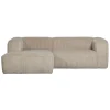 Hoekbanken<WOOOD Hoekbank Bean Links Beige