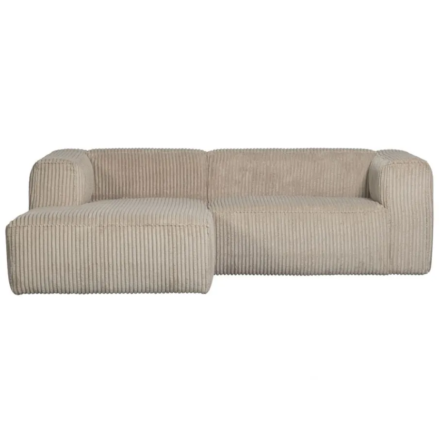 Hoekbanken<WOOOD Hoekbank Bean Links Beige