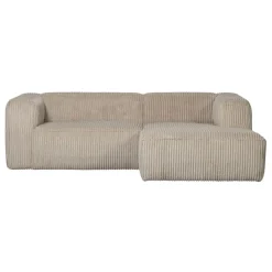 Hoekbanken<WOOOD Hoekbank Bean Rechts Beige