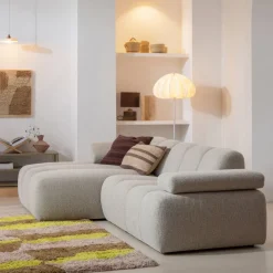 Hoekbanken<WOOOD Hoekbank Mojo Links Beige