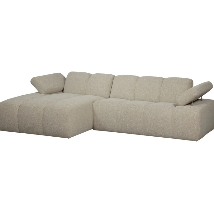 Hoekbanken<WOOOD Hoekbank Mojo Links Beige