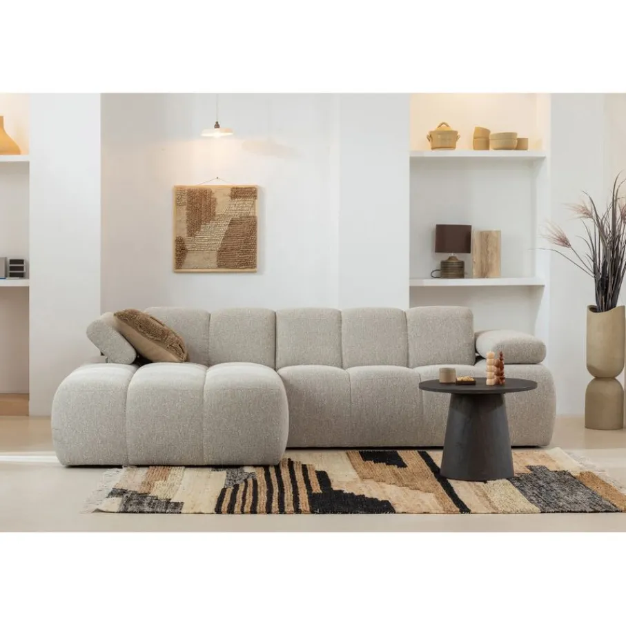 Hoekbanken<WOOOD Hoekbank Mojo Links Beige