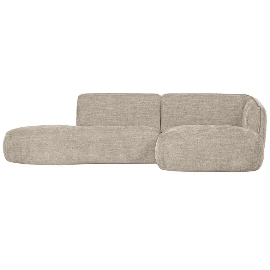Hoekbanken<WOOOD Hoekbank Polly Rechts Beige