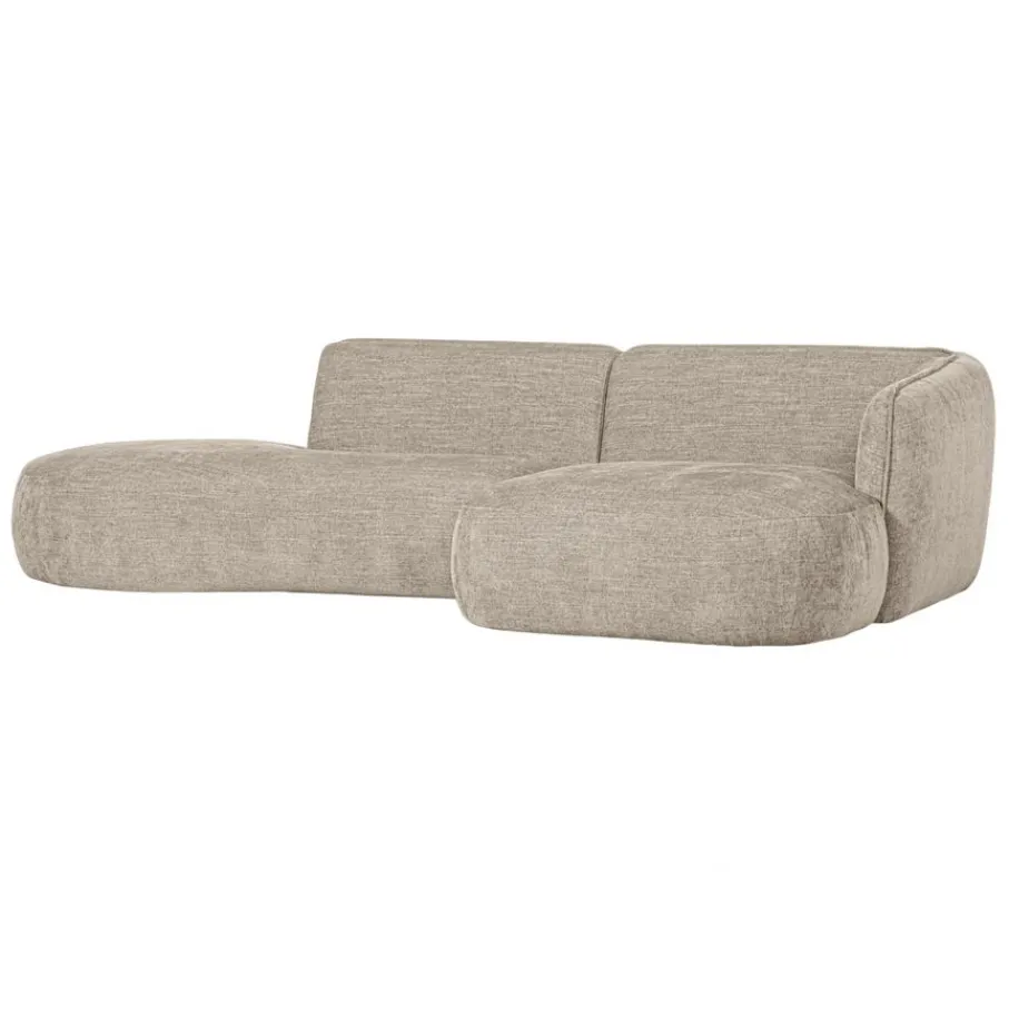 Hoekbanken<WOOOD Hoekbank Polly Rechts Beige