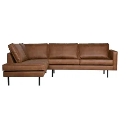 Hoekbanken<WOOOD Hoekbank Rodeo Links Cognac