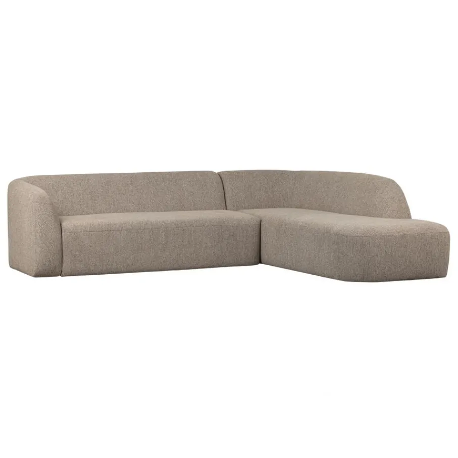 Hoekbanken<WOOOD Hoekbank Sloping Links Beige