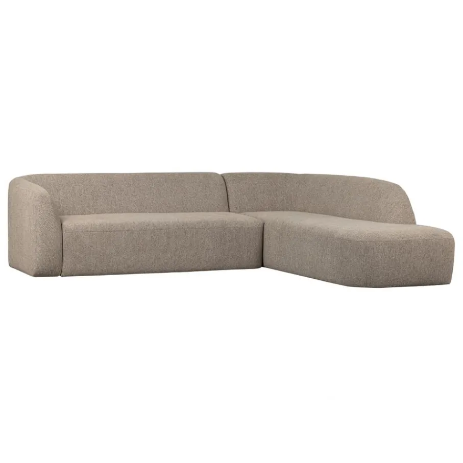 Hoekbanken<WOOOD Hoekbank Sloping Rechts Beige