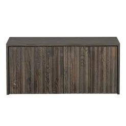 Opbergkasten<WOOOD Kistbank New Gravure Bruin - 88x50x40 cm