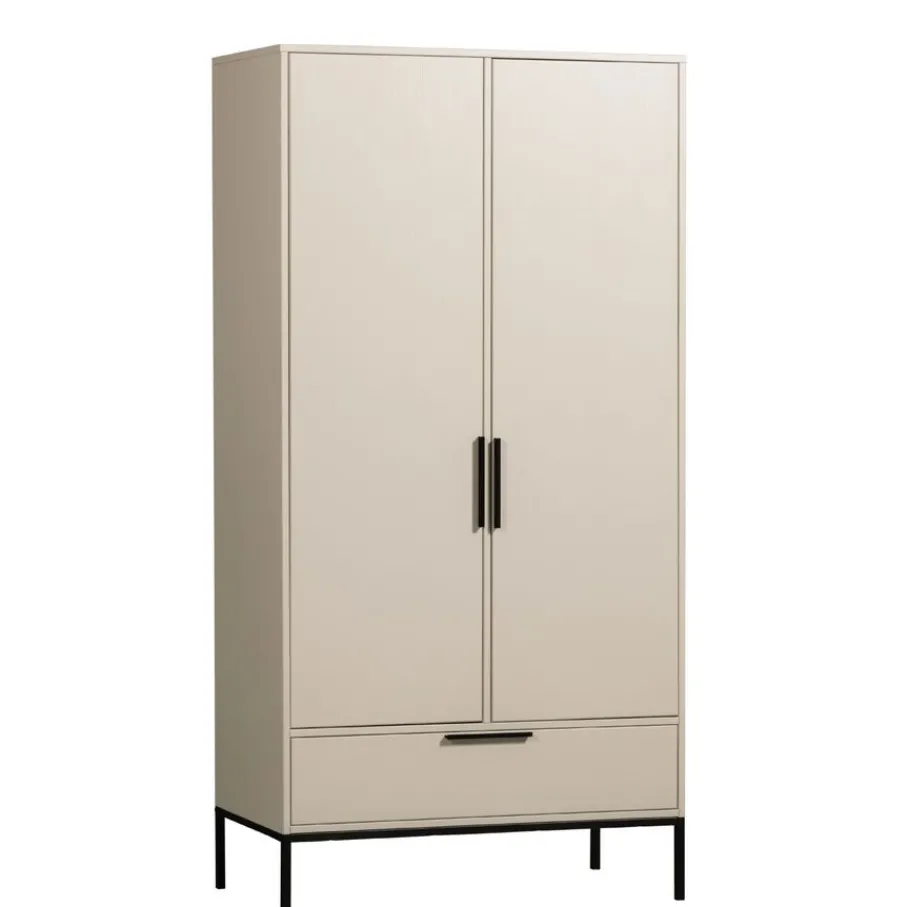 Kledingkasten<WOOOD Kledingkast Adam Dust - 100x200x53 cm