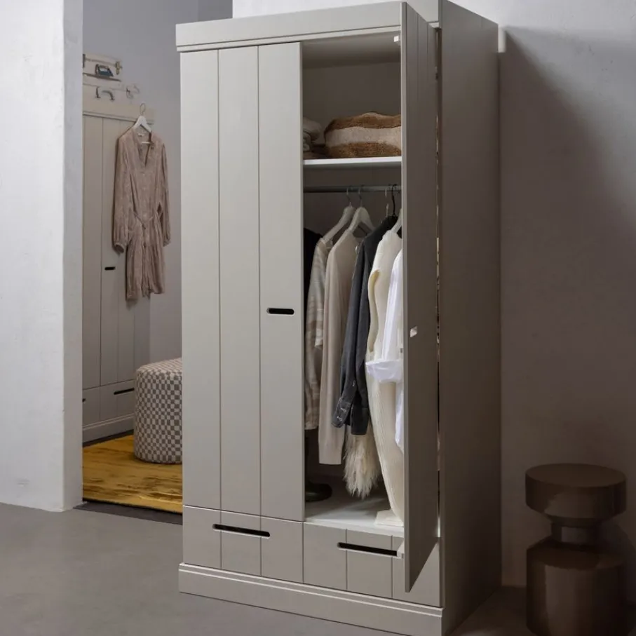 Kledingkasten<WOOOD Kledingkast Connect Dust - 94x195x53 cm