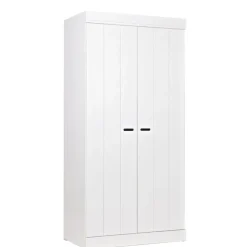Kledingkasten<WOOOD Kledingkast Connect Wit - 94x195x53 cm