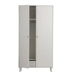 Kledingkasten<WOOOD Kledingkast Madu Grijs - 100x195x53 cm