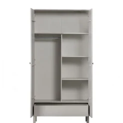 Kledingkasten<WOOOD Kledingkast Madu Grijs - 100x195x53 cm