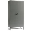Kledingkasten<WOOOD Kledingkast Morris Leem - 100x195x53 cm
