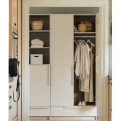 Kledingkasten<WOOOD Kledingkast Pure Dust - 95x215x60 cm