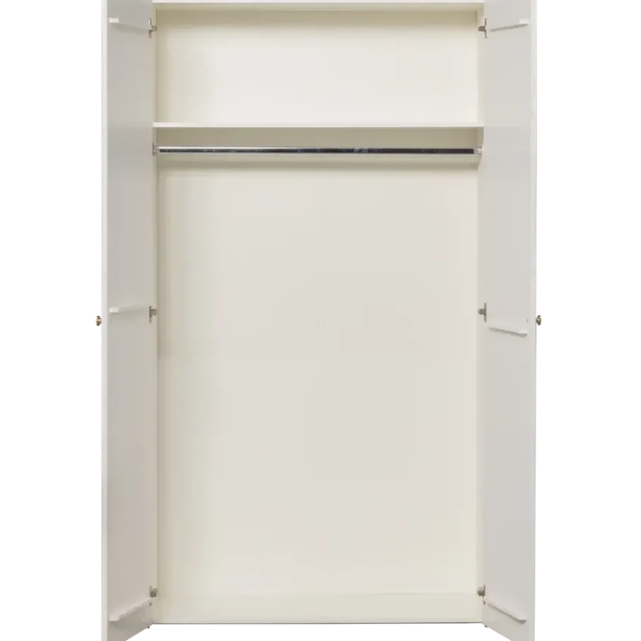 Kledingkasten<WOOOD Kledingkast Sipke Wit - 110x200x55 cm