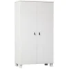 Kledingkasten<WOOOD Kledingkast Ties Wit - 111x202x55 cm