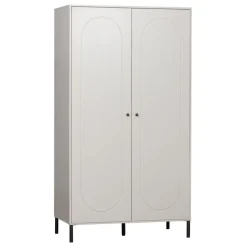 Kledingkasten<WOOOD Kledingkast Xina Grijs - 110x202x58 cm