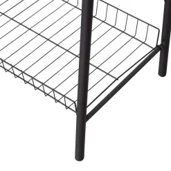 Opbergkasten<WOOOD Kledingrek Jovi Zwart - 70x167x41 cm