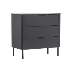 Ladekasten<WOOOD Ladekast Gunnar Zwart - 94x93x52 cm