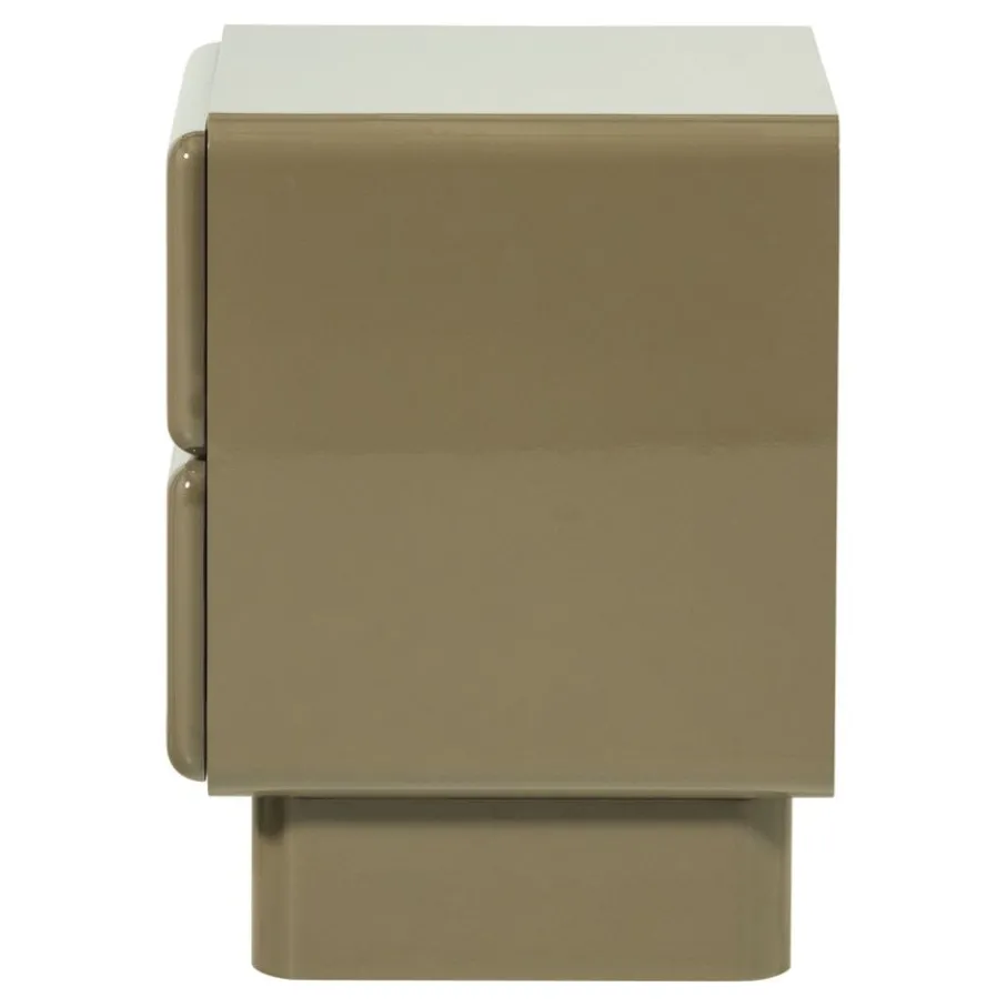 Nachtkastjes|Ladekasten<WOOOD Ladekast Lustra Groen - 57x43x57 cm