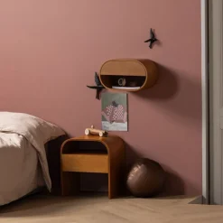 Nachtkastjes|Ladekasten<WOOOD Ladekast Momo Bruin - 39x23x28 cm