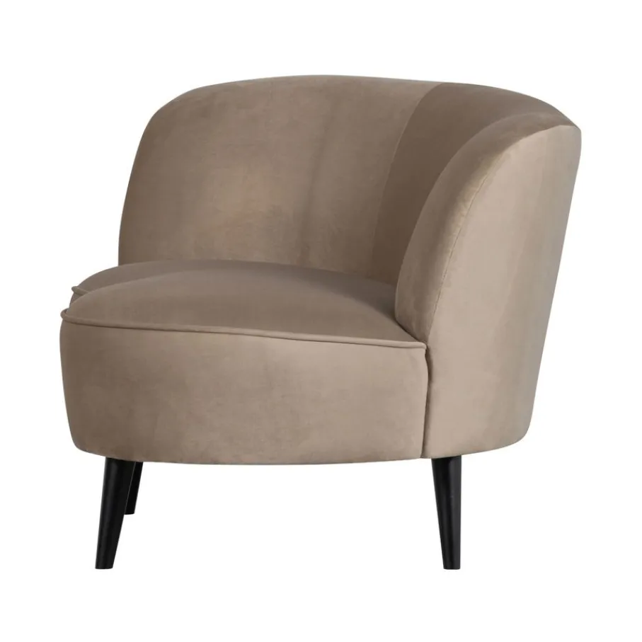Fauteuils|Zitbanken<WOOOD Lounge Fauteuil Sara Khaki