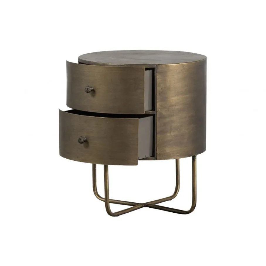 Nachtkastjes<WOOOD Nachtkastje Glossy Goud - 39x48x39 cm