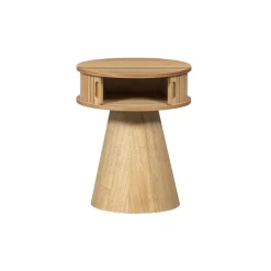 Nachtkastjes<WOOOD Nachtkastje Karri Naturel - Ø 38 cm