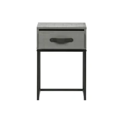 Nachtkastjes<WOOOD Nachtkastje Morris Leem - 35x52x35 cm