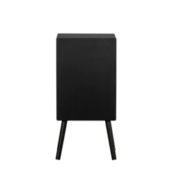 Nachtkastjes<WOOOD Nachtkastje Ozzy Zwart - 36x75x30 cm