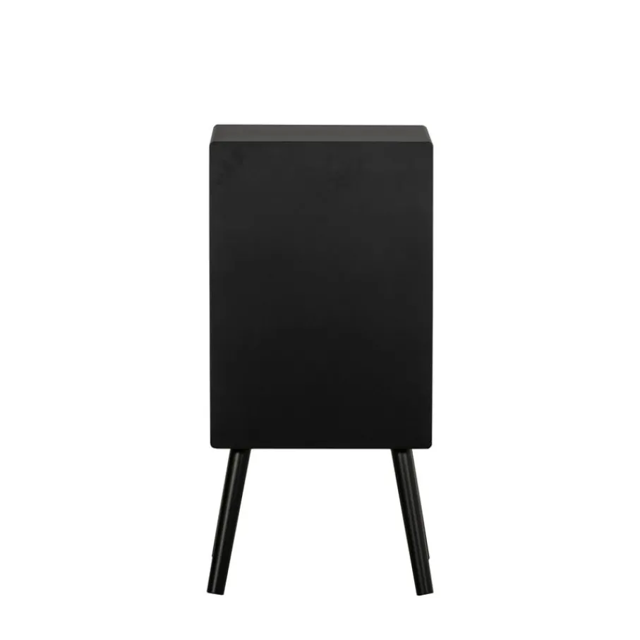 Nachtkastjes<WOOOD Nachtkastje Ozzy Zwart - 36x75x30 cm
