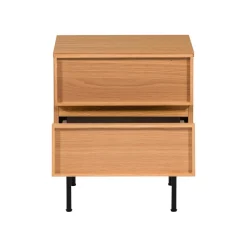Ladekasten|Nachtkastjes<WOOOD Nachtkastje Tours Naturel - 45x51x42 cm