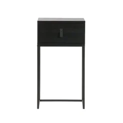 Nachtkastjes<WOOOD Nachtkastje Zola Zwart - 40x74x35 cm
