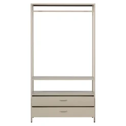 Kledingkasten<WOOOD Open Kledingkast Ferris Zand - 100x185x54 cm