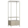 Kledingkasten<WOOOD Open Kledingkast Ferris Zand - 70x185x54 cm