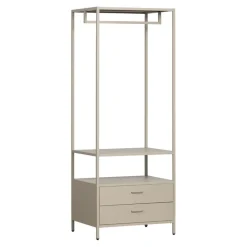 Kledingkasten<WOOOD Open Kledingkast Ferris Zand - 70x185x54 cm