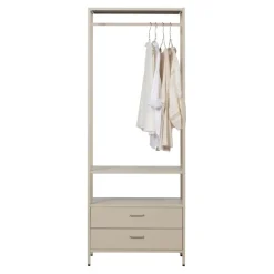 Kledingkasten<WOOOD Open Kledingkast Ferris Zand - 70x185x54 cm