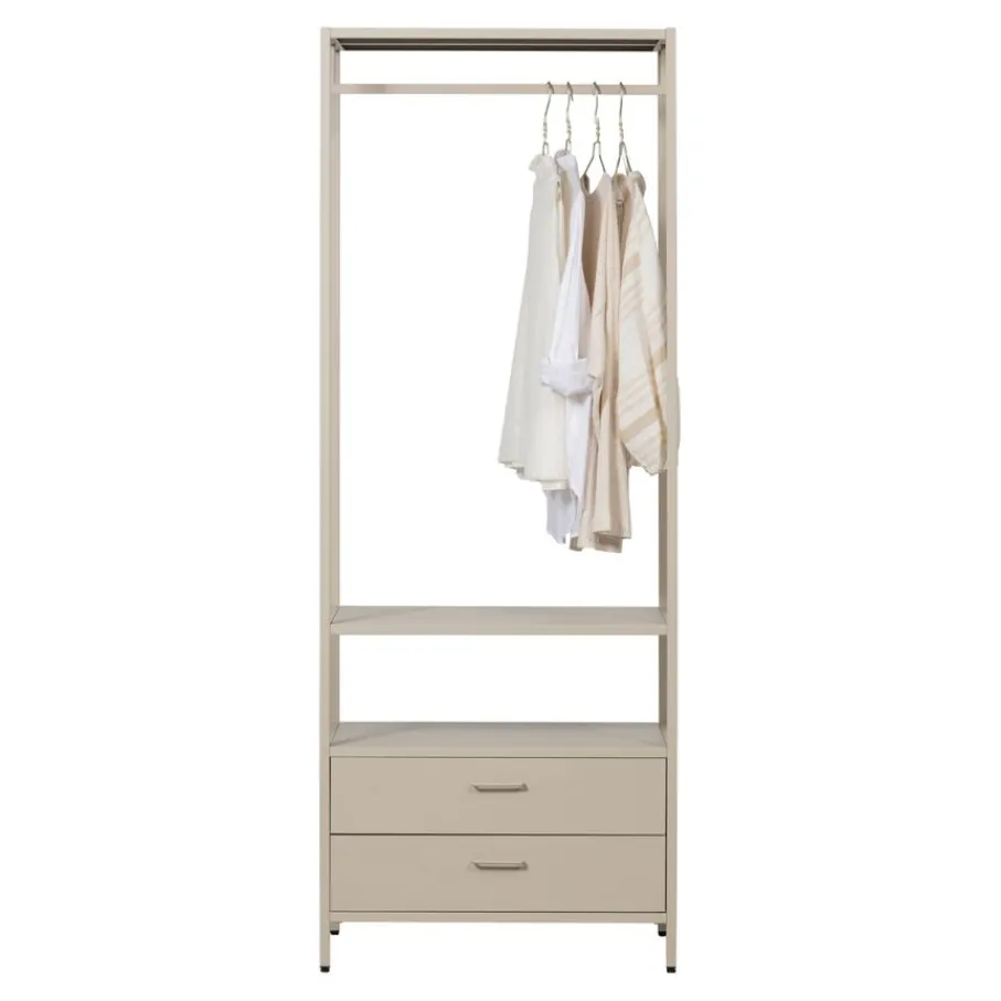 Kledingkasten<WOOOD Open Kledingkast Ferris Zand - 70x185x54 cm