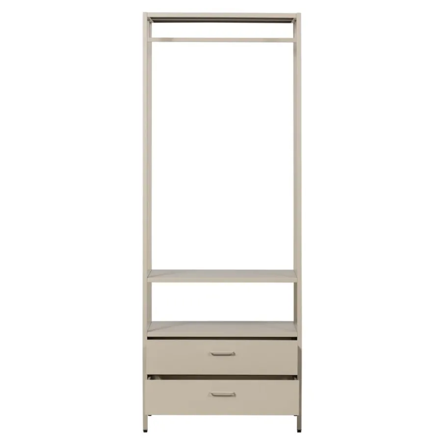 Kledingkasten<WOOOD Open Kledingkast Ferris Zand - 70x185x54 cm