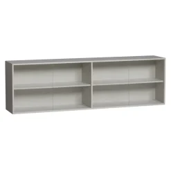 Wandkasten<WOOOD Opzetkast Klink Mist - 200x60x35 cm