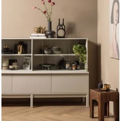 Wandkasten<WOOOD Opzetkast  Klink Mist - 200x60x35 cm